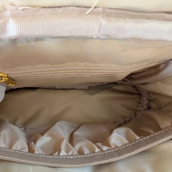 Joy Mangano Quilted Pink Crossbody Belt Bag with Gold Hardware - Picture 6 of 7